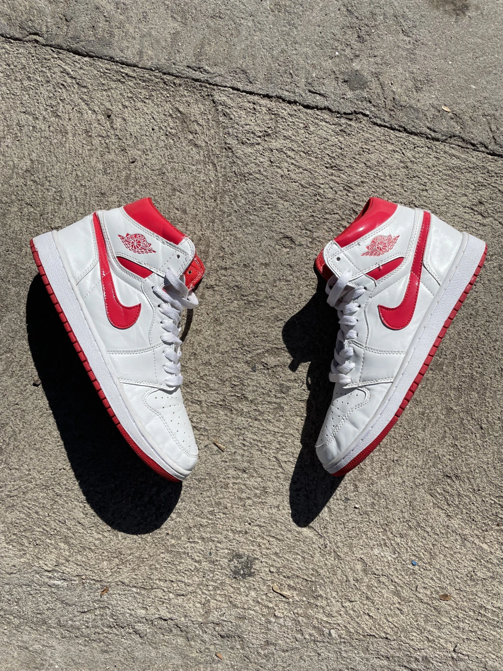 Air jordan 1 high white y red